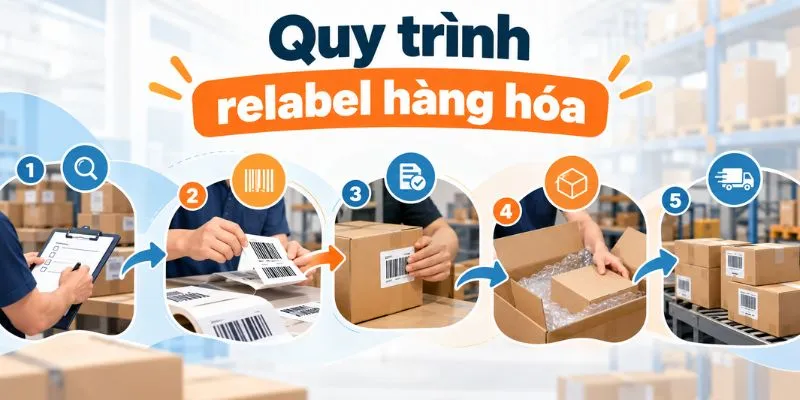 Quy trình relabel hàng hóa
