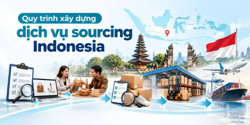 Quy trình xây dựng dịch vụ sourcing Indonesia