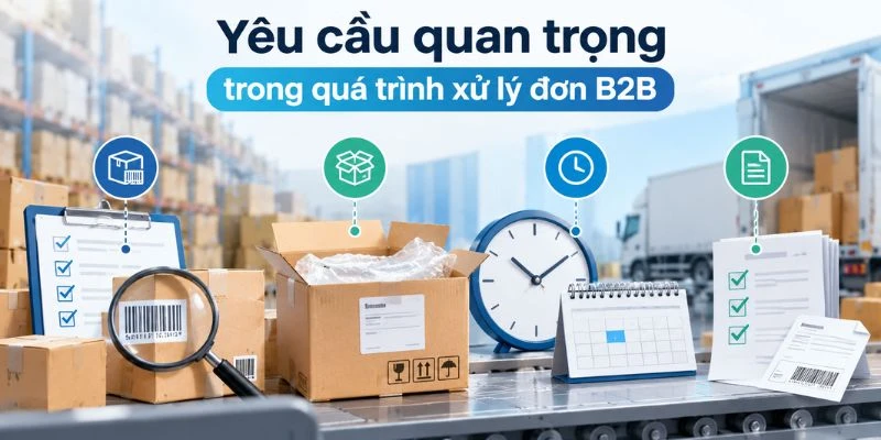 Yêu cầu quan trọng trong quá trình xử lý đơn B2B